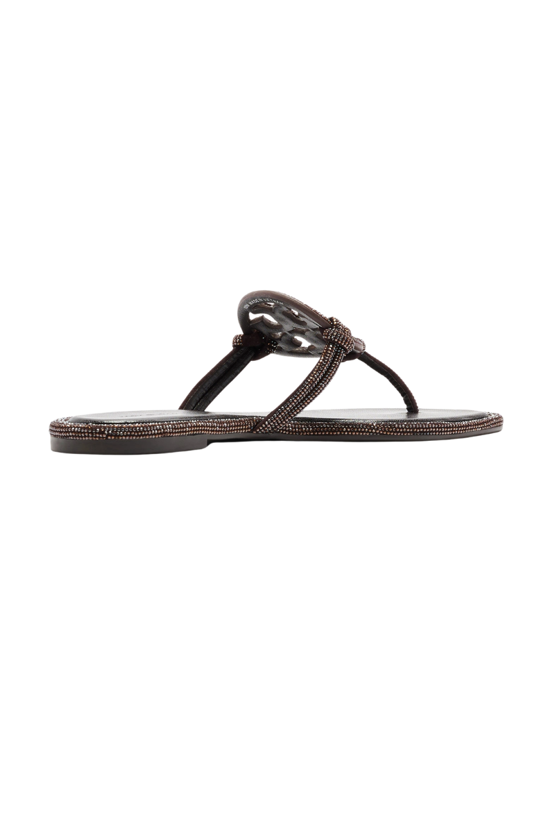 Tory Burch Miller Knotted Pave Slippers Cocoa 152177201