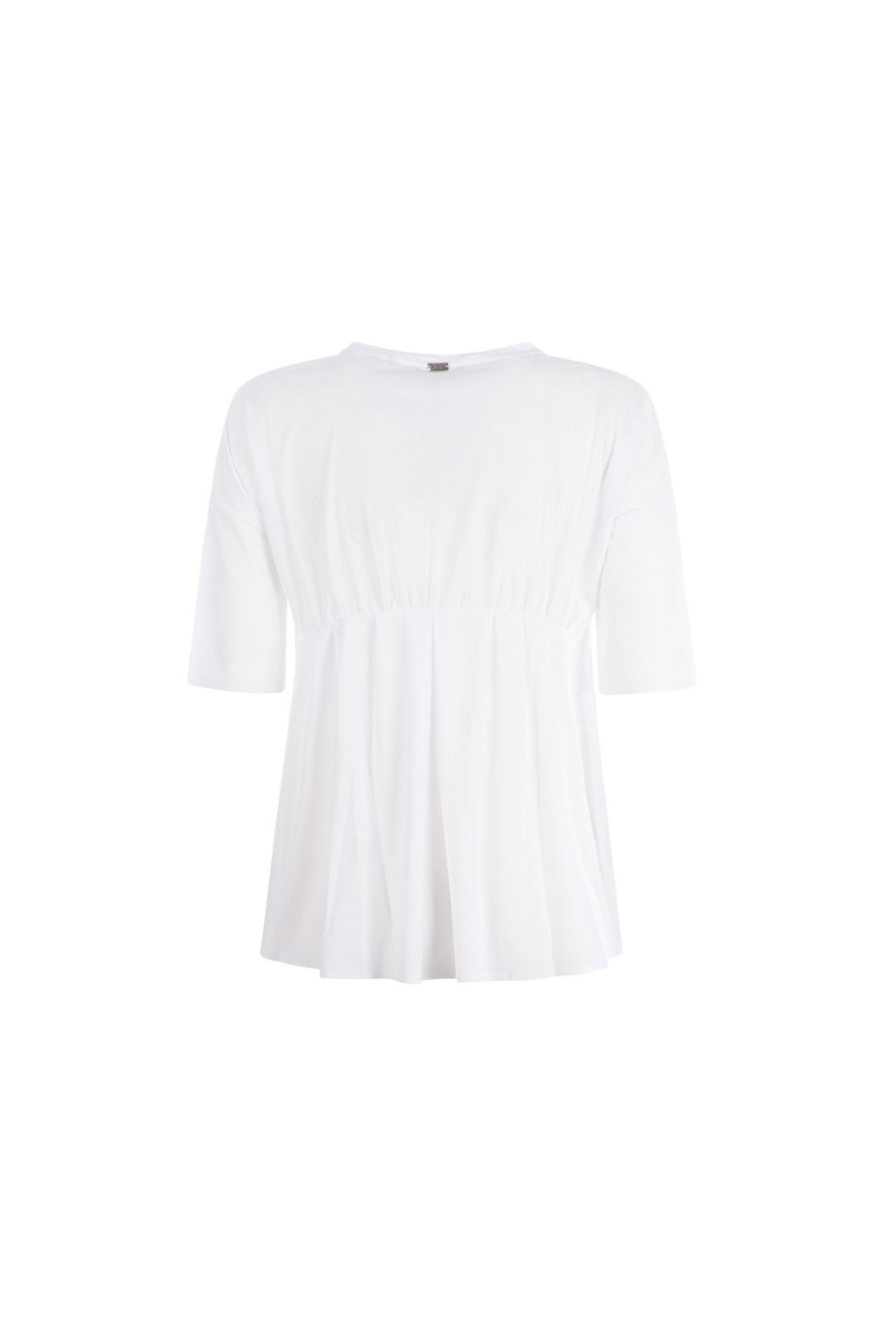 Herno Stretch Nylon Blouse White JG000184D-12509S-1000