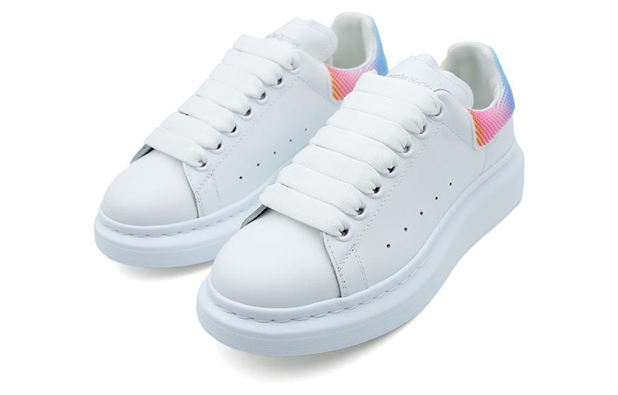 Alexander McQueen Oversized Sneaker in White/Multi Color