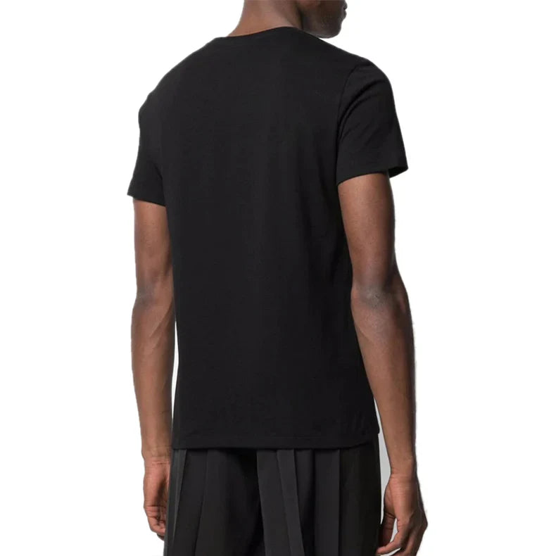 Alexander Mcqueen Skeleton Micro Mark Round Neck Short Sleeve