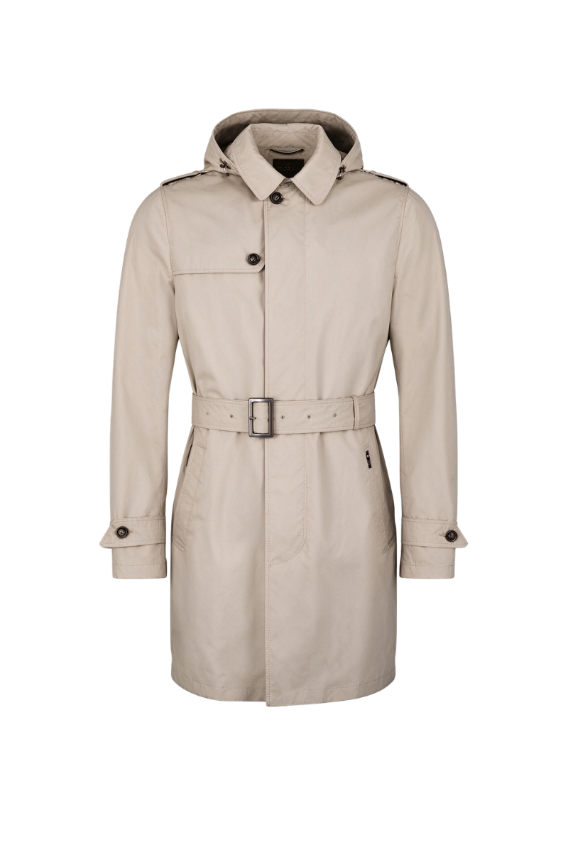 MooRER PREZTES Trench Coat Beige