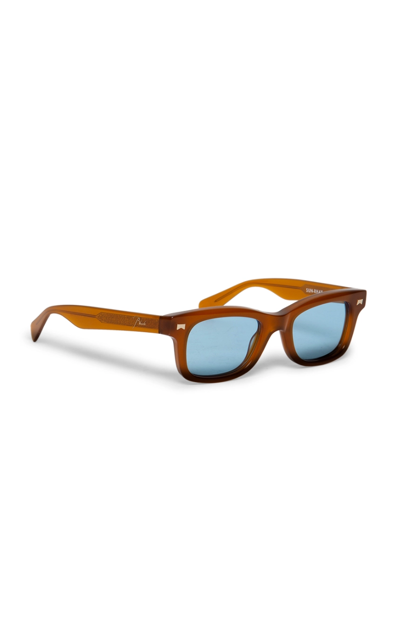 Rhude Classic Rectangle Sun Ray Sunglasses Brown
