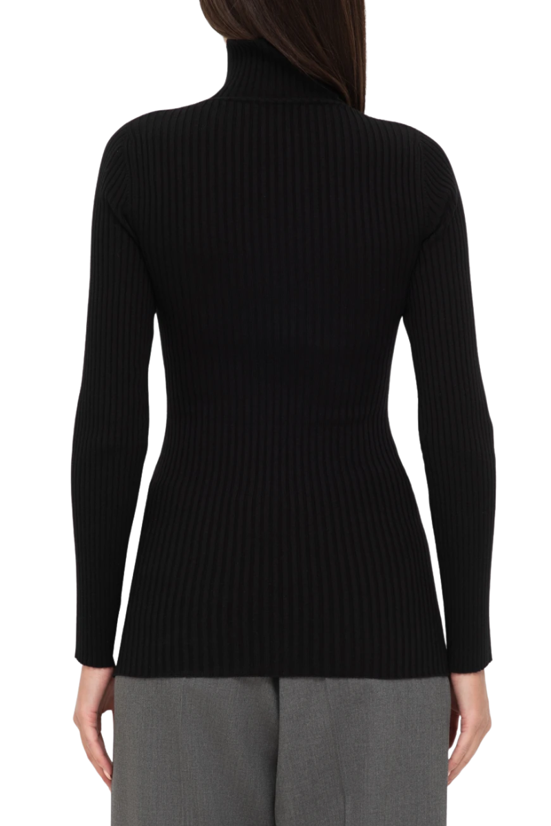 Valentino Turtleneck Sweater Nero 5B0KC60U8Y8_0NO