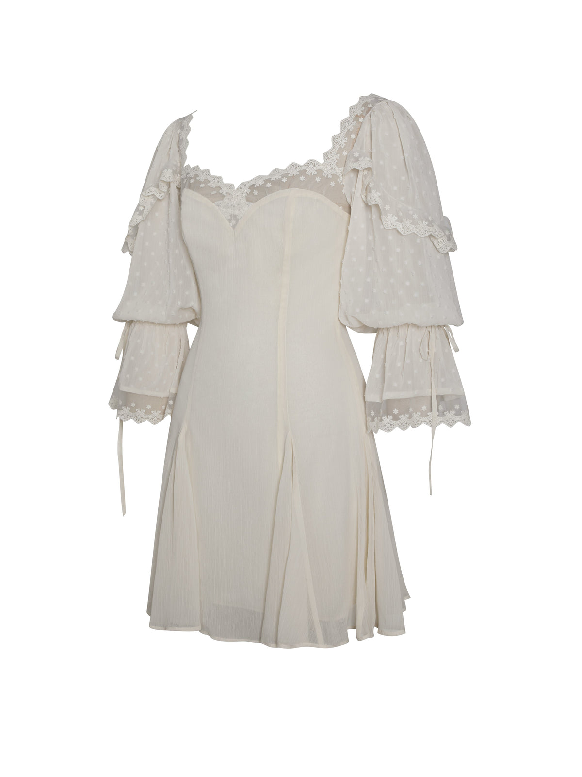 Zakira Lace Trim Half Sleeve Mini Dress (Archive Sale)