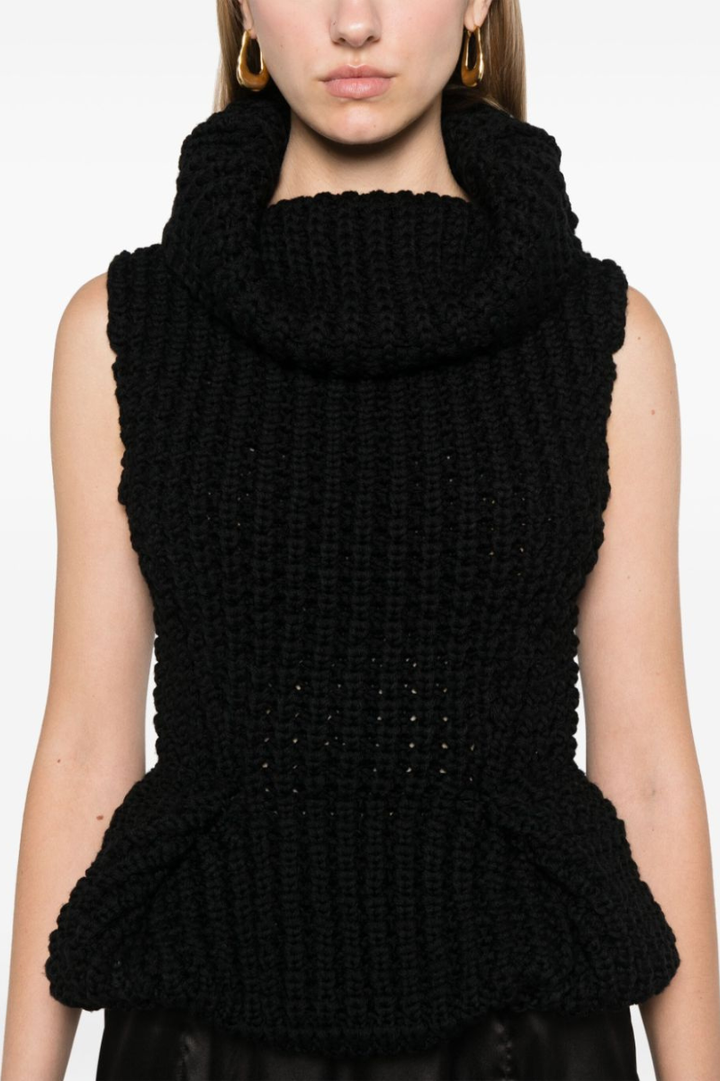 Givenchy Peplum Wool Top