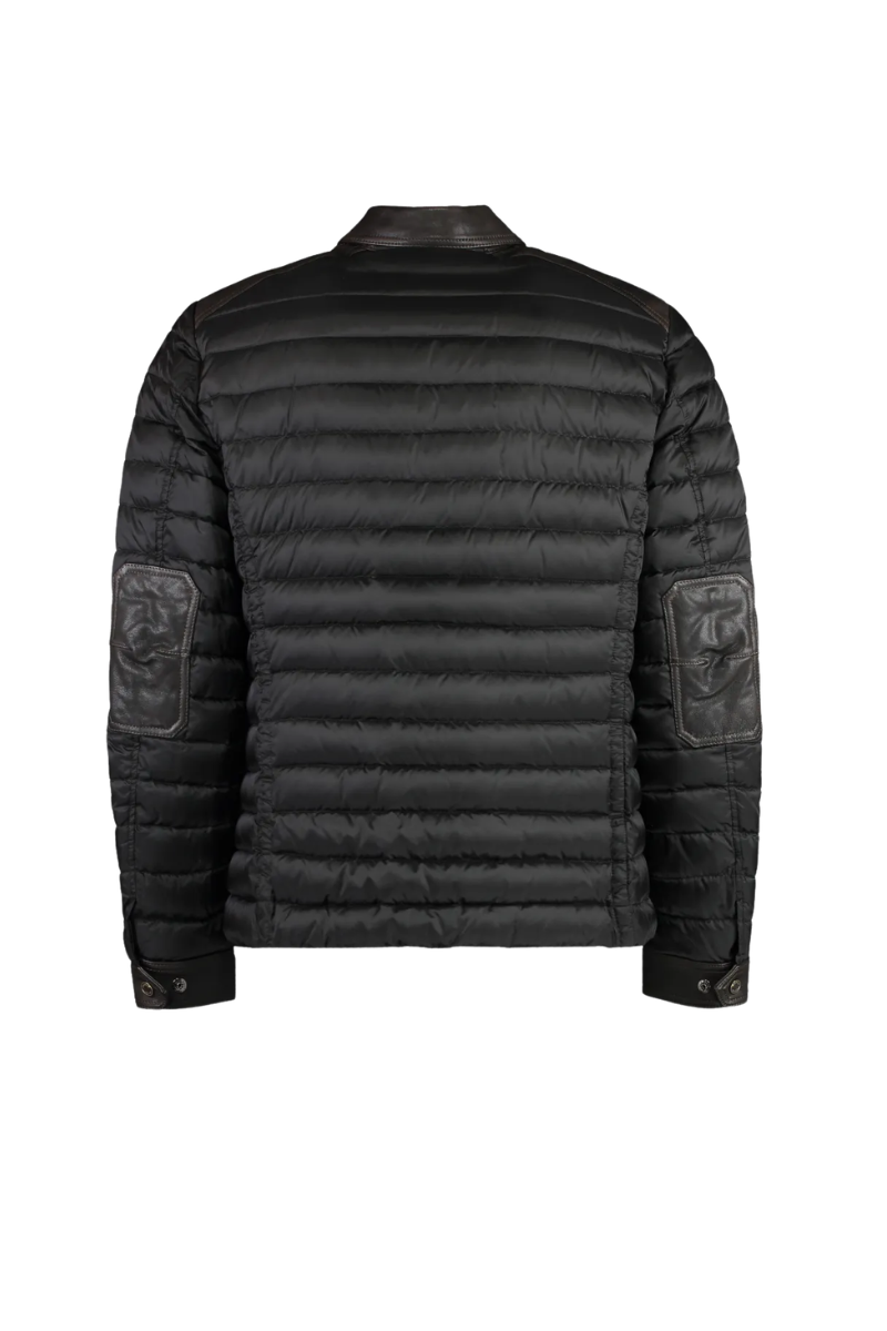 MooRER CRESPIPE2 Collared Quilted Shirt-Style Jacket Deepbrown