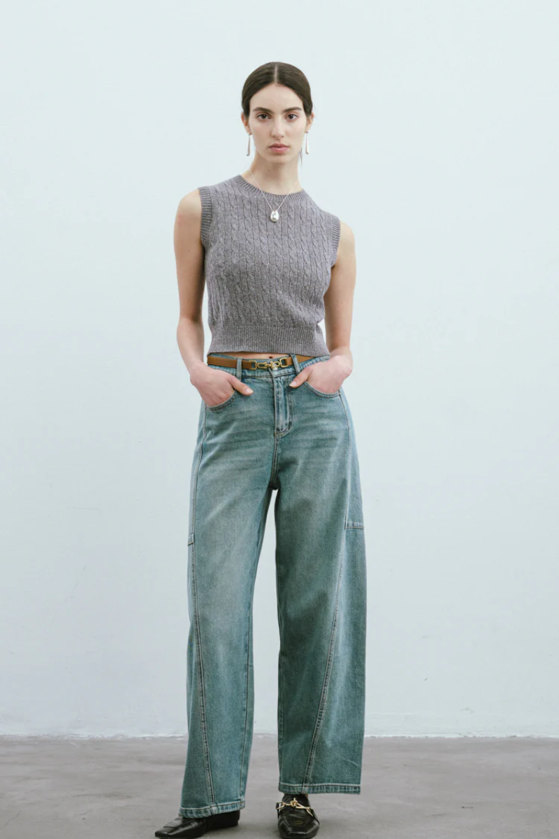 Max Simple Arc Pants Blue