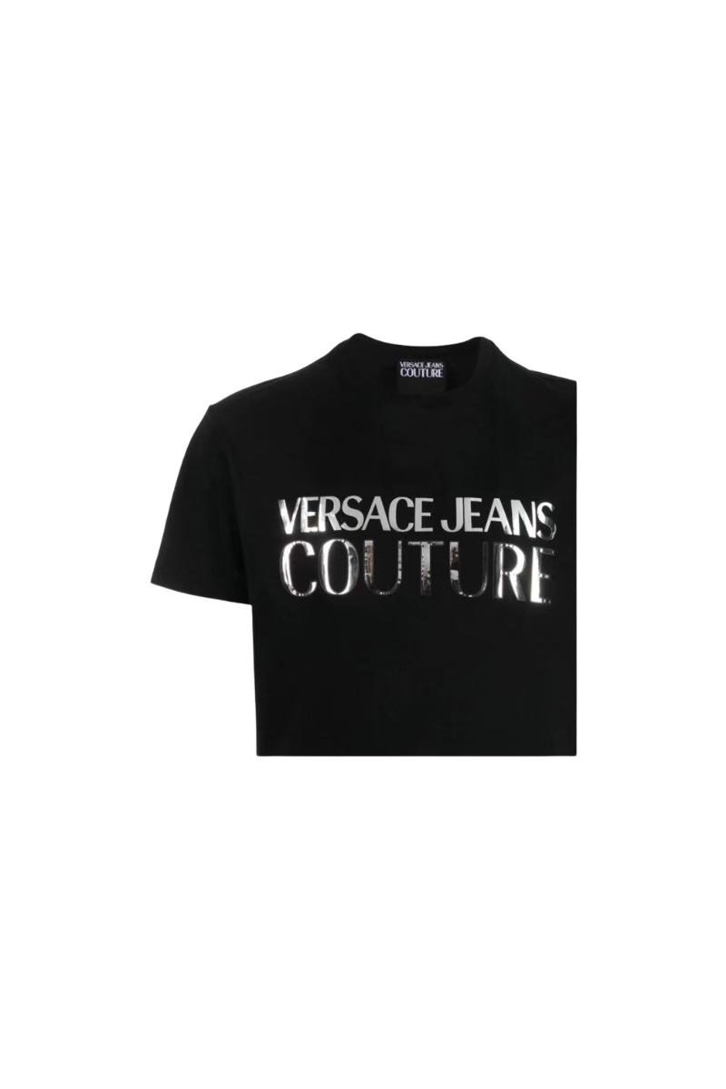 Versace Jeans Couture T Shirt Black/Silver 72GAHG01-CJ00G-S89