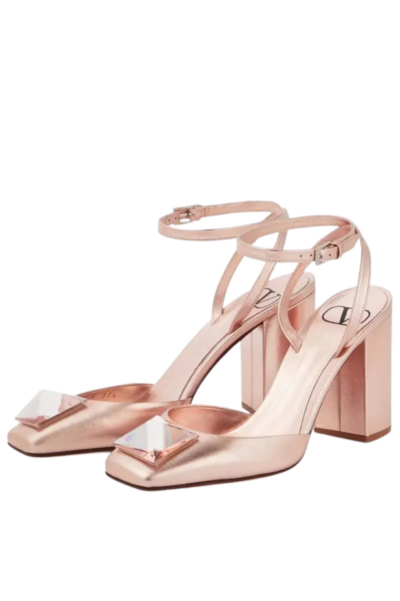 Valentino Women Square Toe High Heels Rose Quartz 4W2S0DT4QHP _16Q