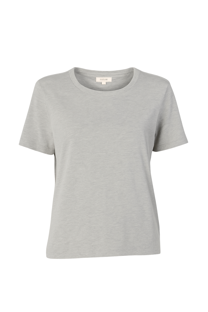 Bandier Classic Short Sleeve Heather Grey BW202155