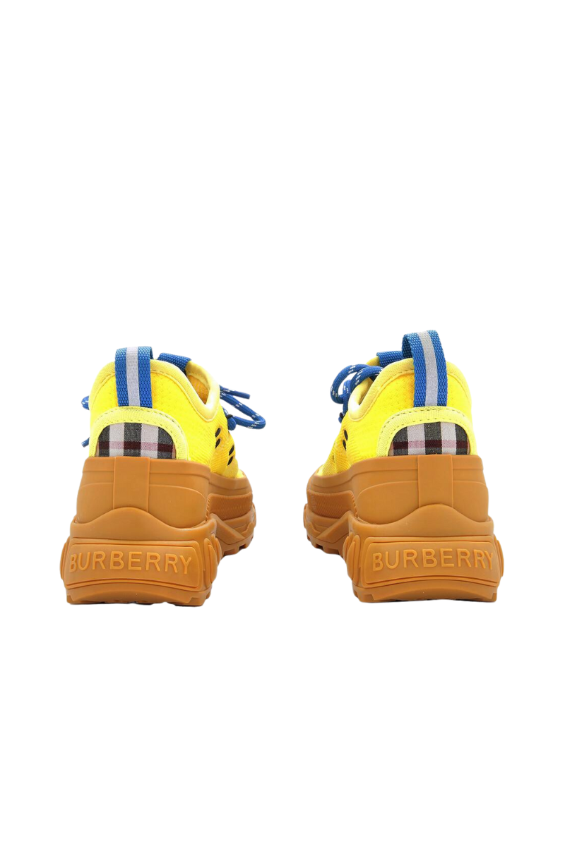 Burberry Children's Yellow Cotton Sneakers