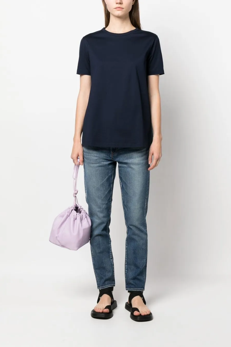 Herno Women T-Shirt Jg000176D-52006 Navy