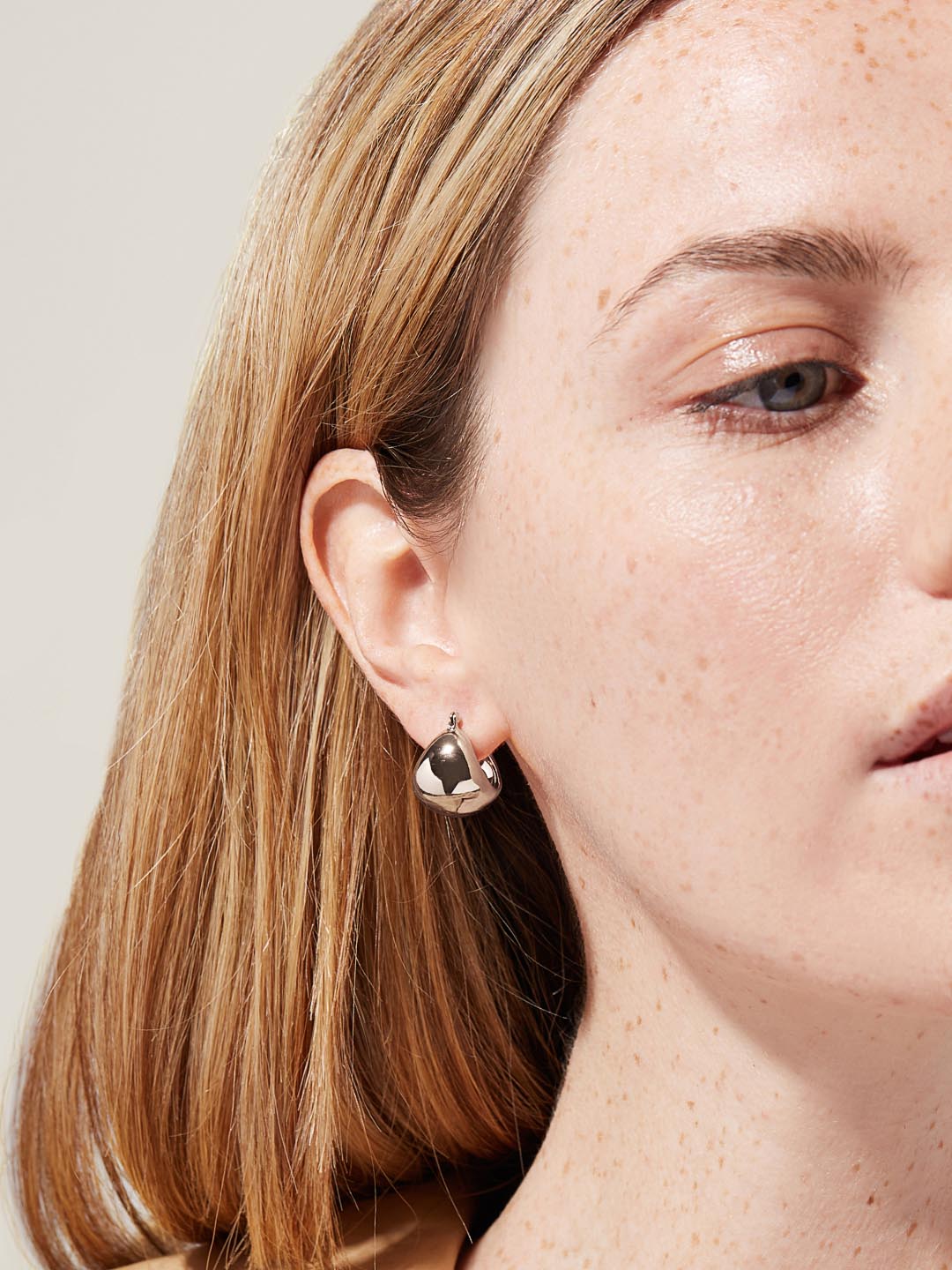 Hoop Earrings - Abby Silver