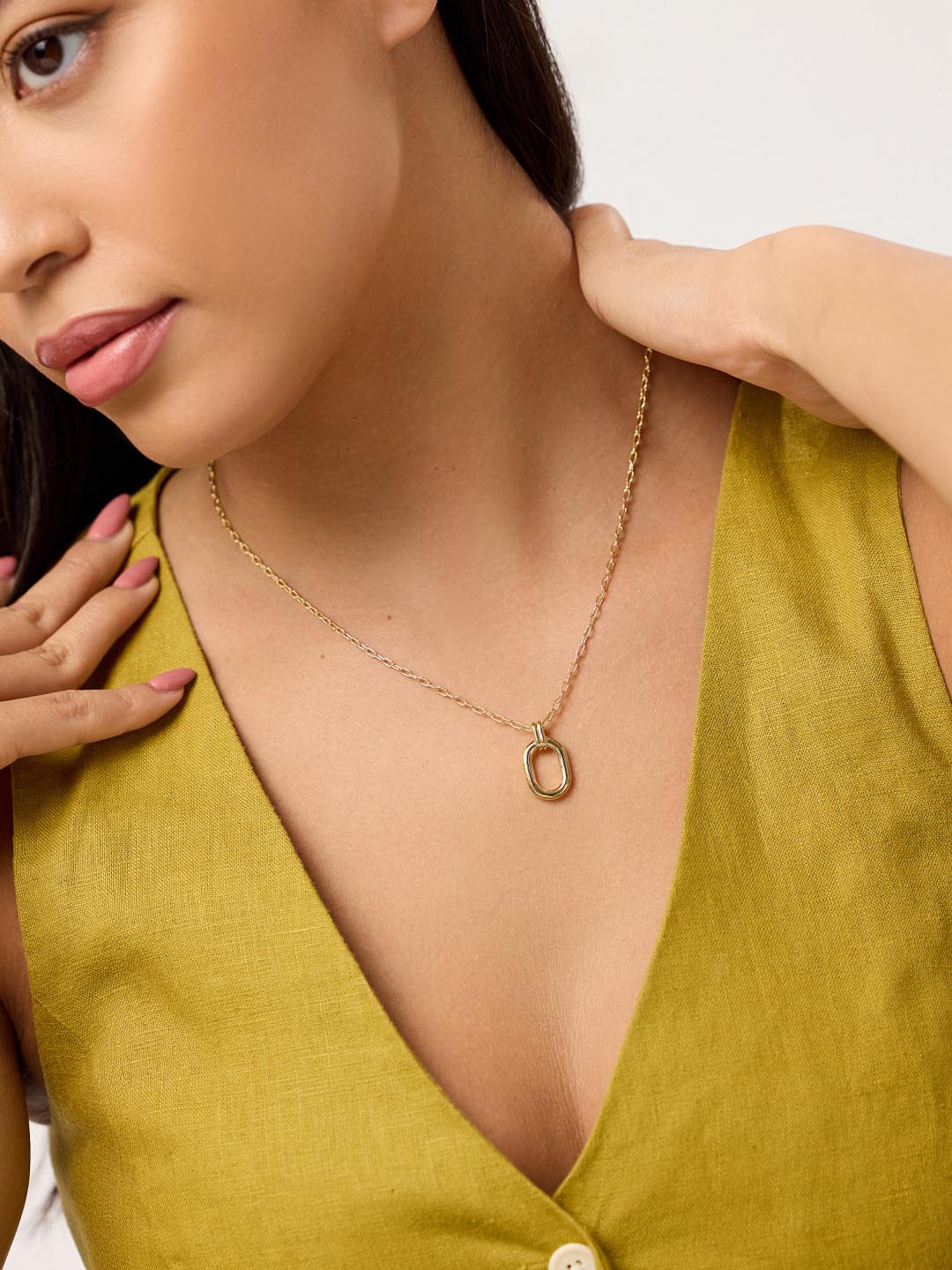 Gold Pendant Necklace - Adrian