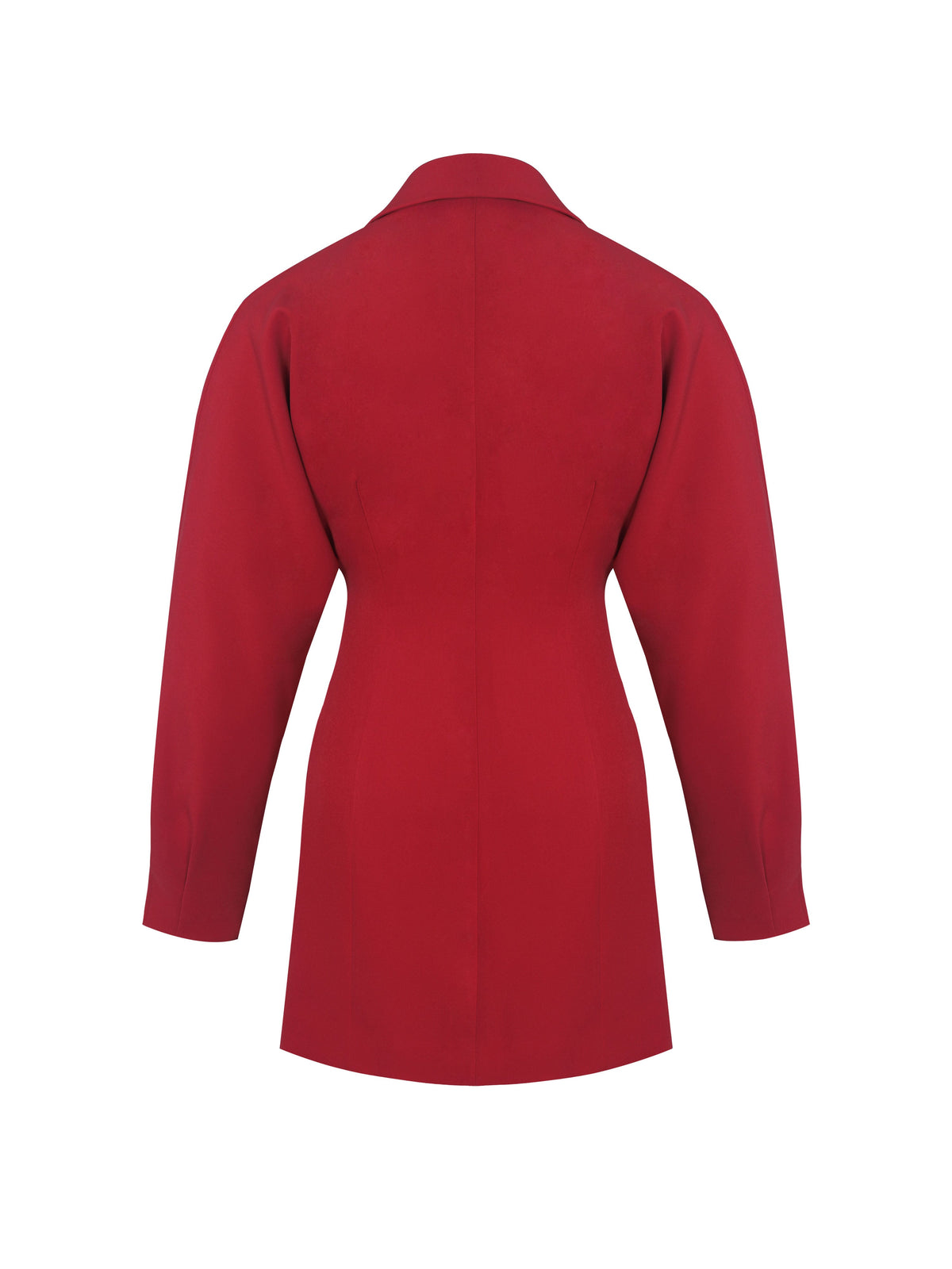 Blythe Cherry Red Batwing Blazer Mini Dress