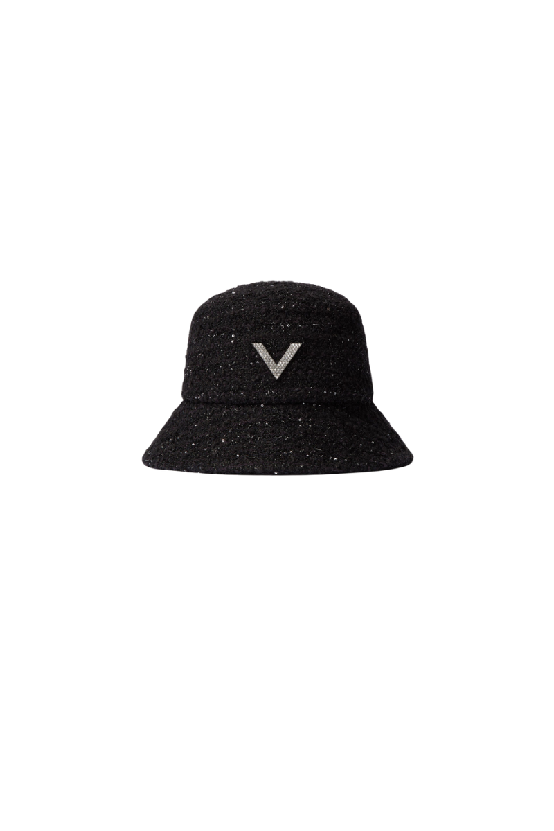 Valentino Garavani Embellished V-Logo Bucket Hat
