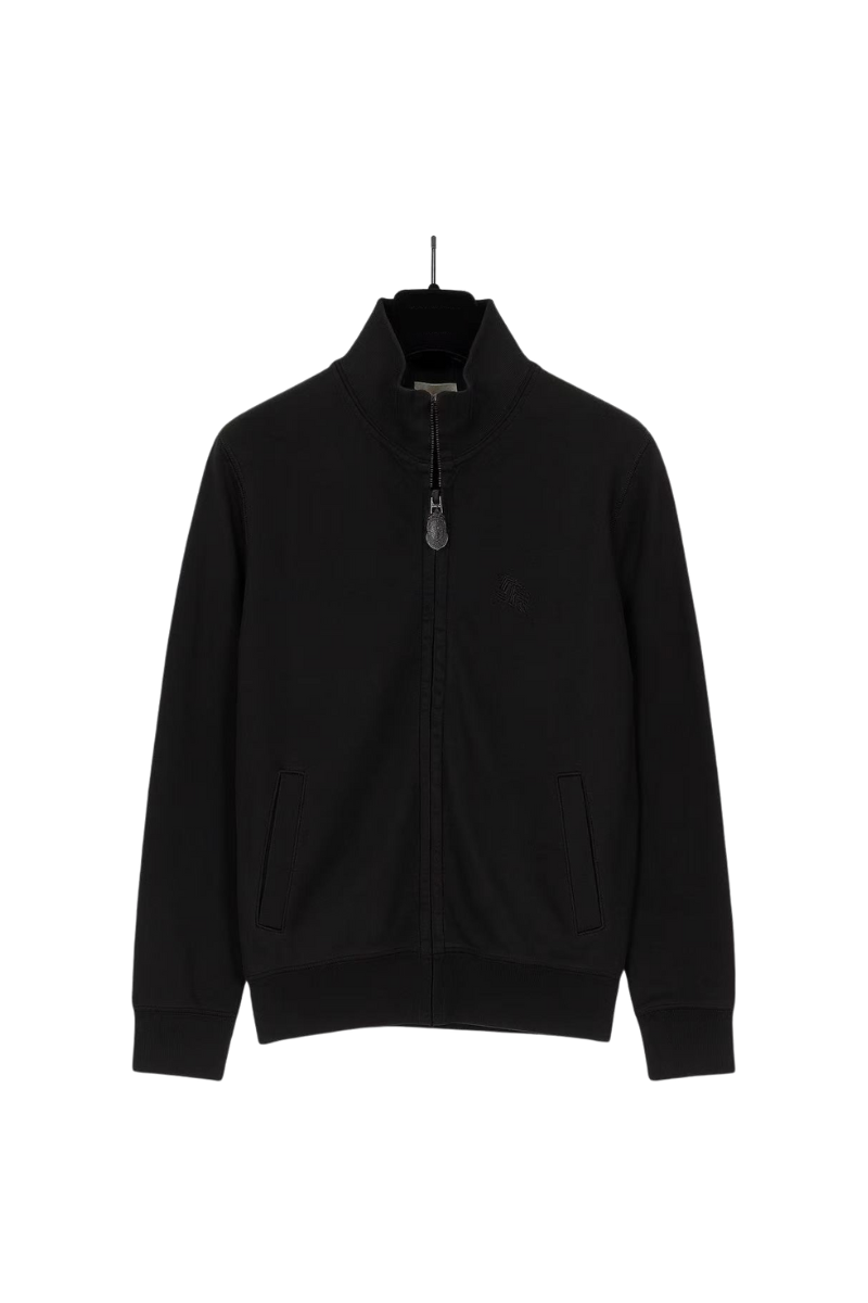 Burberry Black Zip Sweatshirt Jumper Nova Check Monogram
