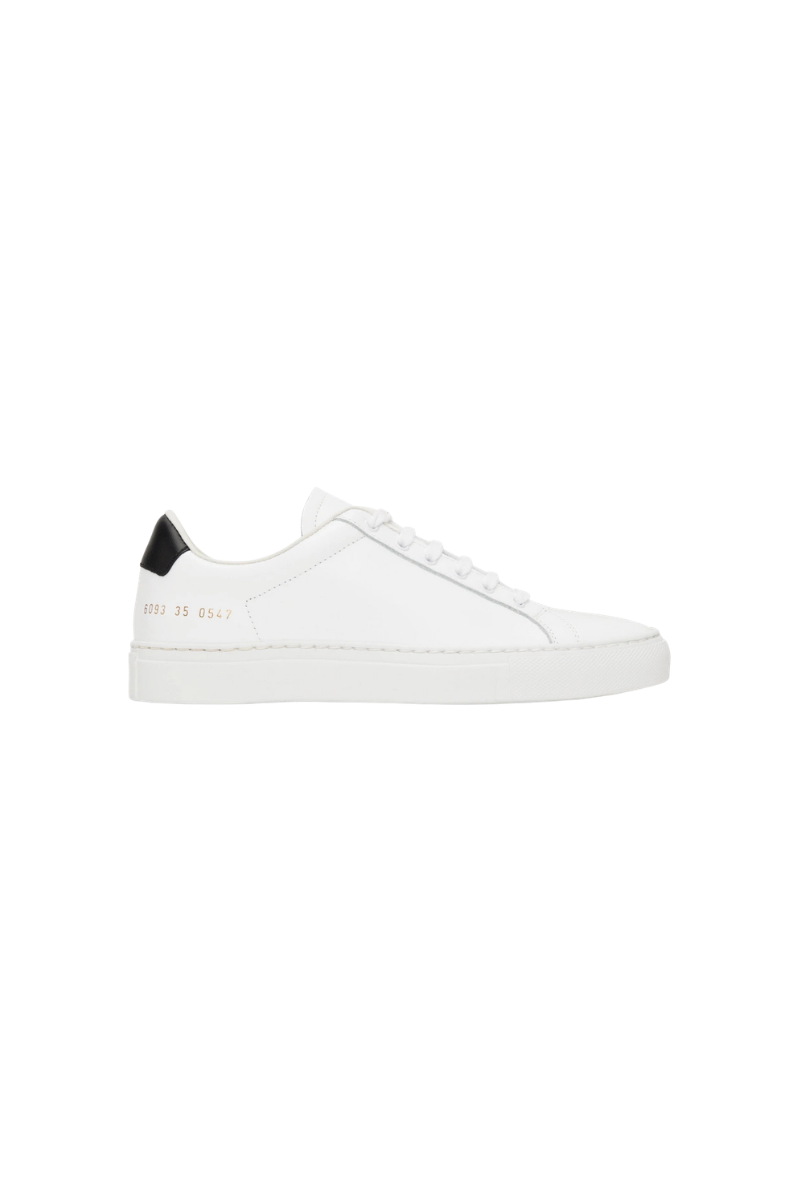 Common Projects Retro Low Womens 6093-White/Black