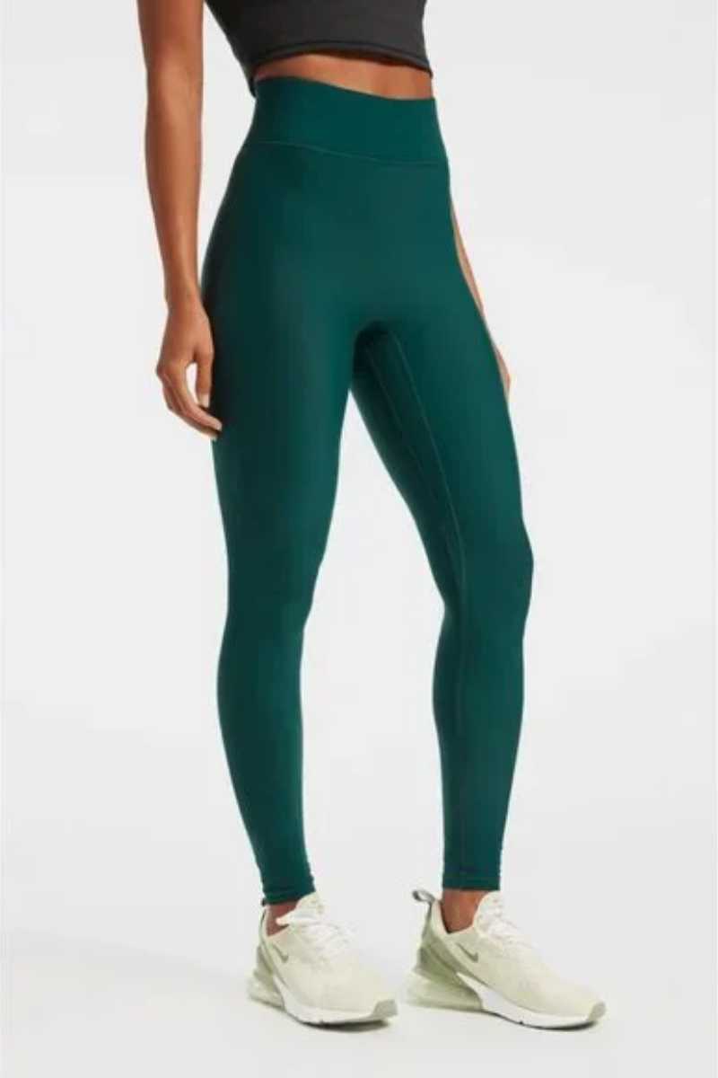Bandier Center Stage Pro Fleece Legging Green