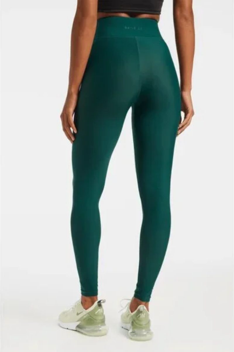 Bandier Center Stage Pro Fleece Legging Green