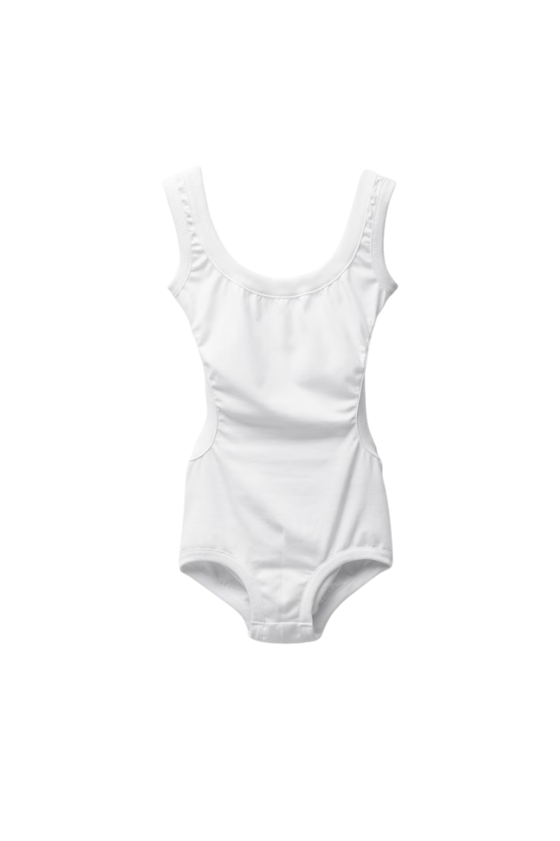 Versace Embroidered Cotton-Jersey Bodysuit-White