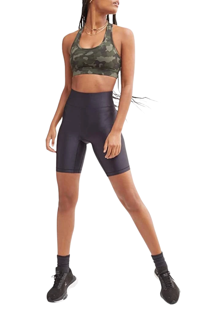Bandier Center Stage 9 Biker Short Black Shine BSS18113