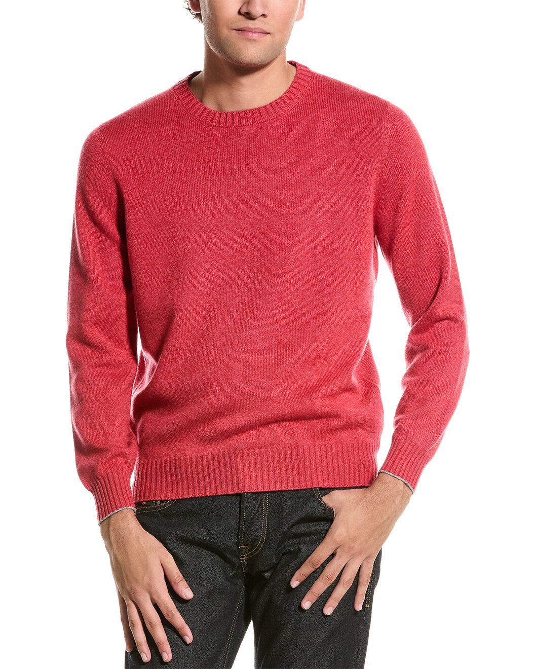 BRUNELLO CUCINELLI MEN'S 100% CASHMERE CREW NECK CASUAL SWEATER/PULLOVER NEW