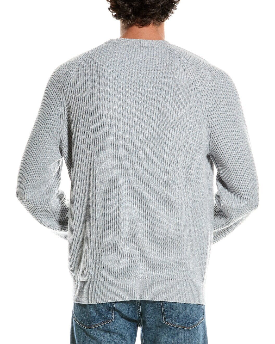 BRUNELLO CUCINELLI MEN'S CREW NECK CASHMERE BLEND KNIT SWEATER