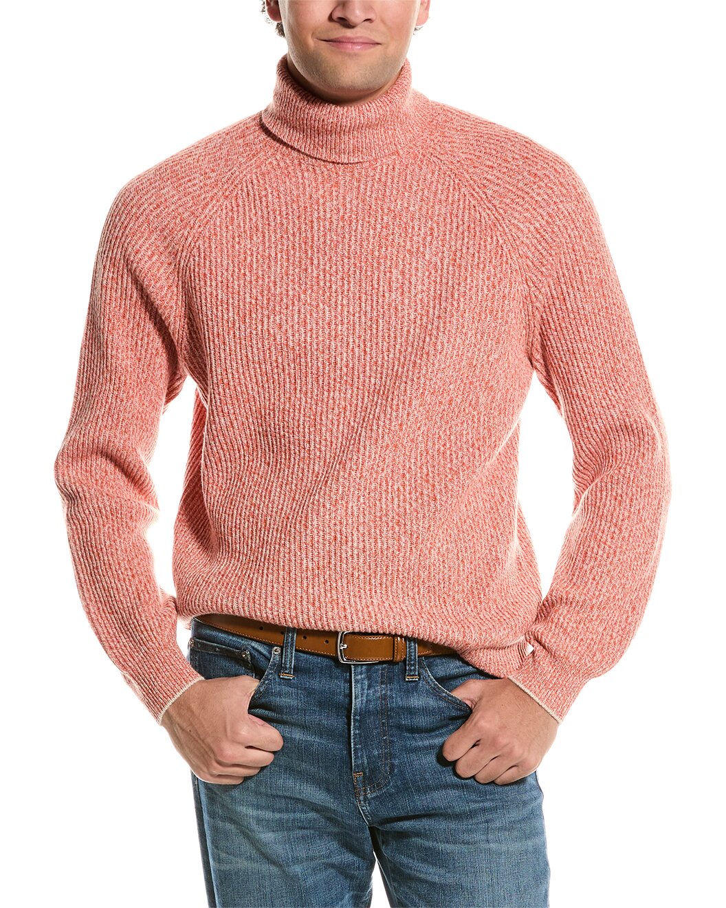 BRUNELLO CUCINELLI MEN'S CASHMERE BLEND CASUAL TURTLENECK SWEATER