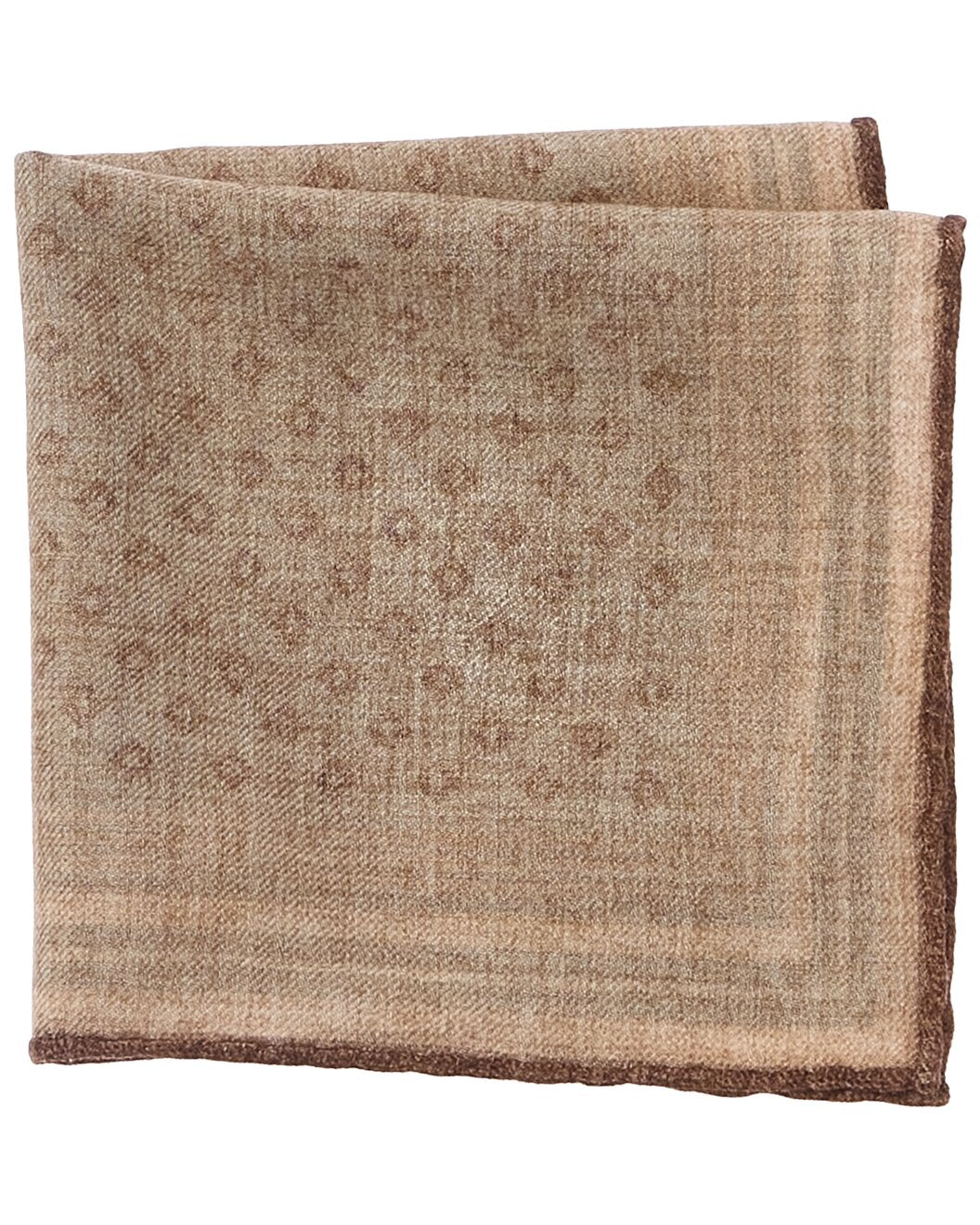 BRUNELLO CUCINELLI MEN'S 100% SILK GEOMETRIC POCKET SQUARE