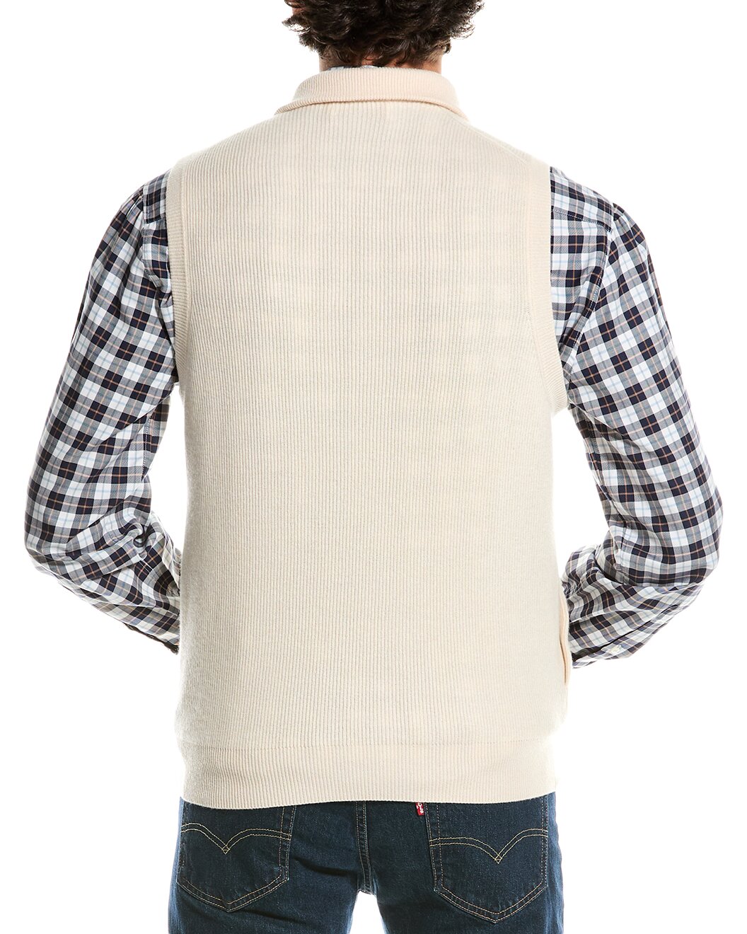 BRUNELLO CUCINELLI MEN'S 100% CASHMERE ZIP UP ATHLETIC STYLE CASUAL VEST/SWEATER