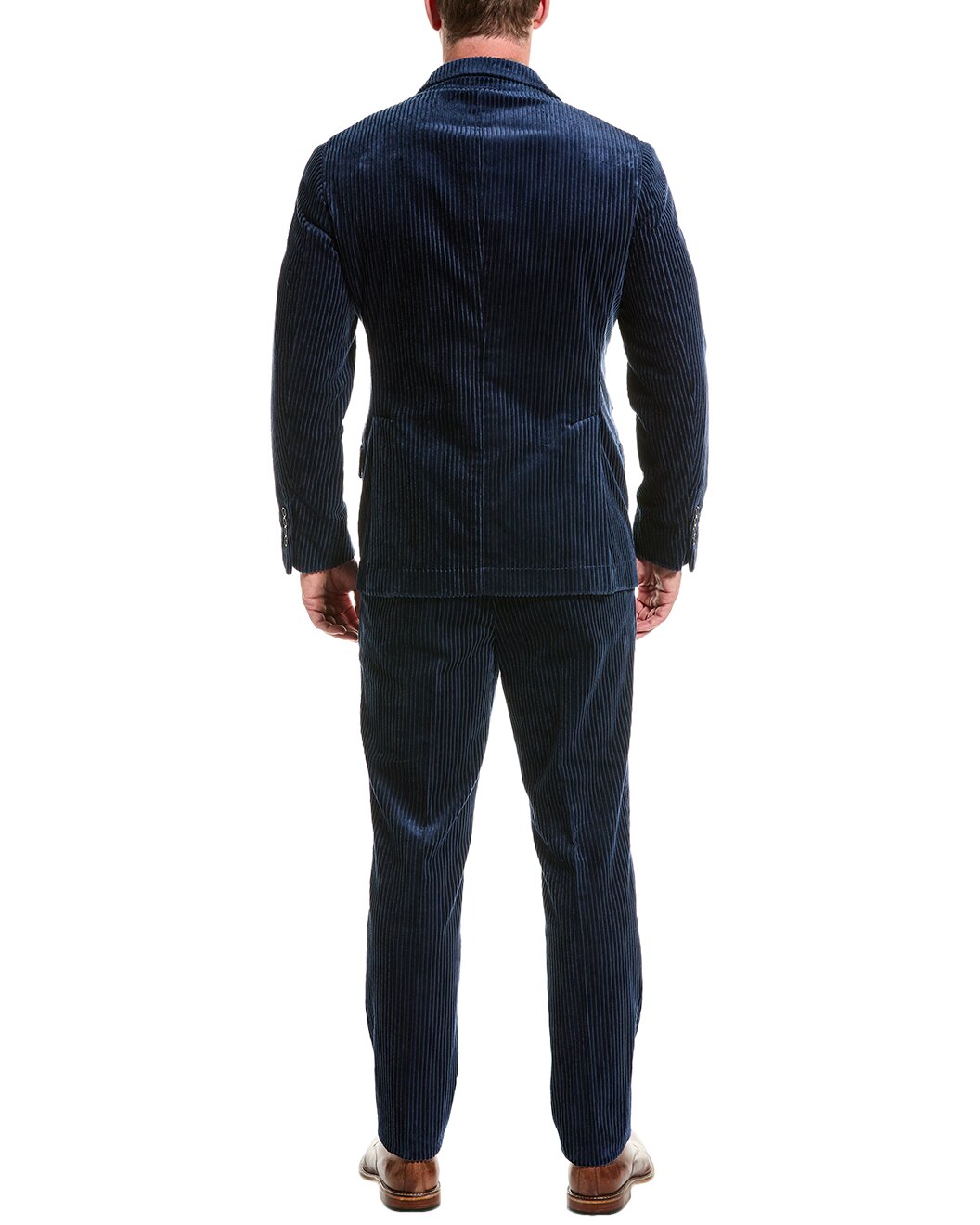 BRUNELLO CUCINELLI MEN'S 100% COTTON 3 BUTTON CASUAL CORDUROY TWO PIECE SUIT