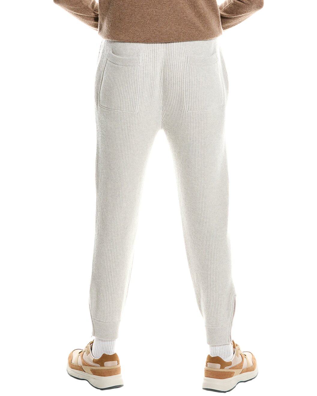 BRUNELLO CUCINELLI MEN'S 100% CASHMERE GRAY ATHLETIC FASHION GYM/SWEATPANTS