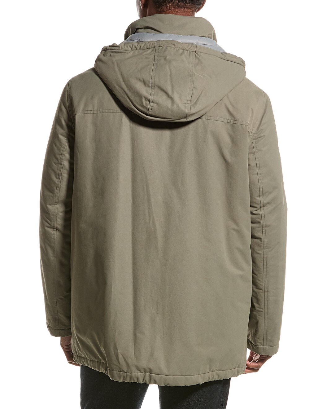 BRUNELLO CUCINELLI MEN'S SAGE GREEN DOWN FILLED PUFFER JACKET/PARKA