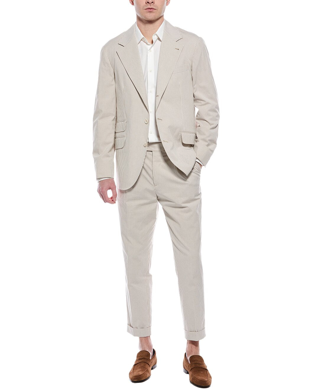 BRUNELLO CUCINELLI MEN'S SUIT MS438LDWH_C002 NWT