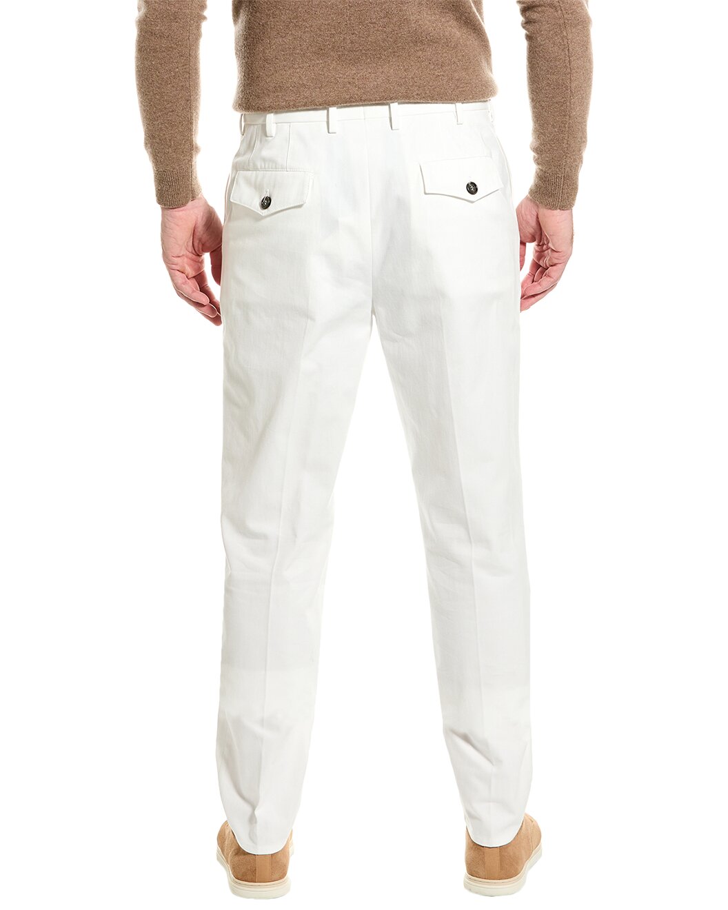 BRUNELLO CUCINELLI MEN'S 100% COTTON CASUAL PANTS/TROUSERS