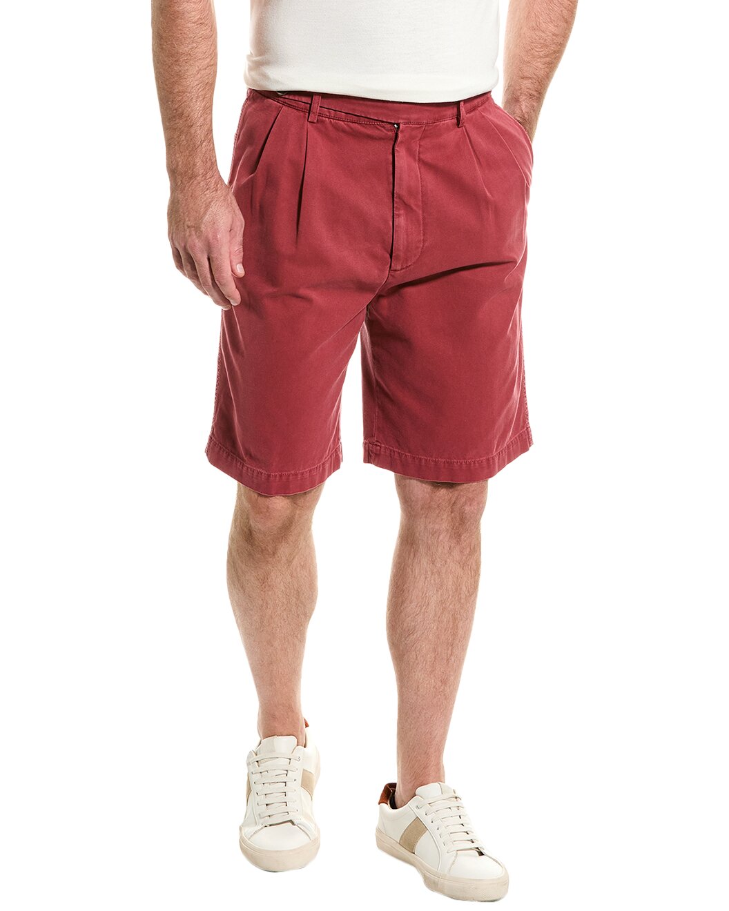 BRUNELLO CUCINELLI MEN'S 100% COTTON CARGO STYLE CASUAL SHORTS
