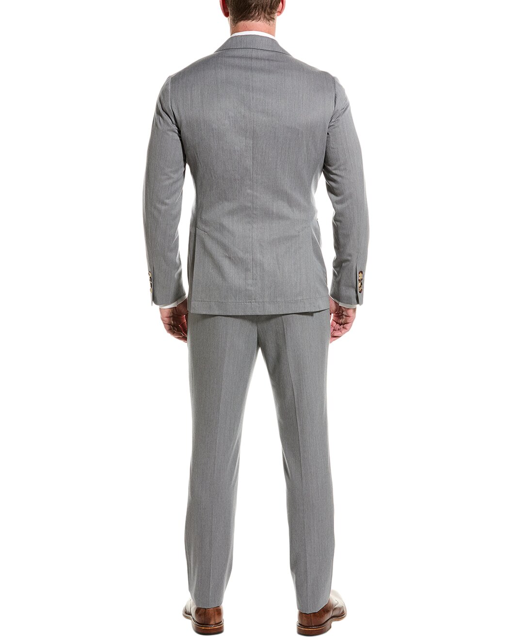 BRUNELLO CUCINELLI MEN'S WOOL BLEND CASUAL TWO PIECE SUIT