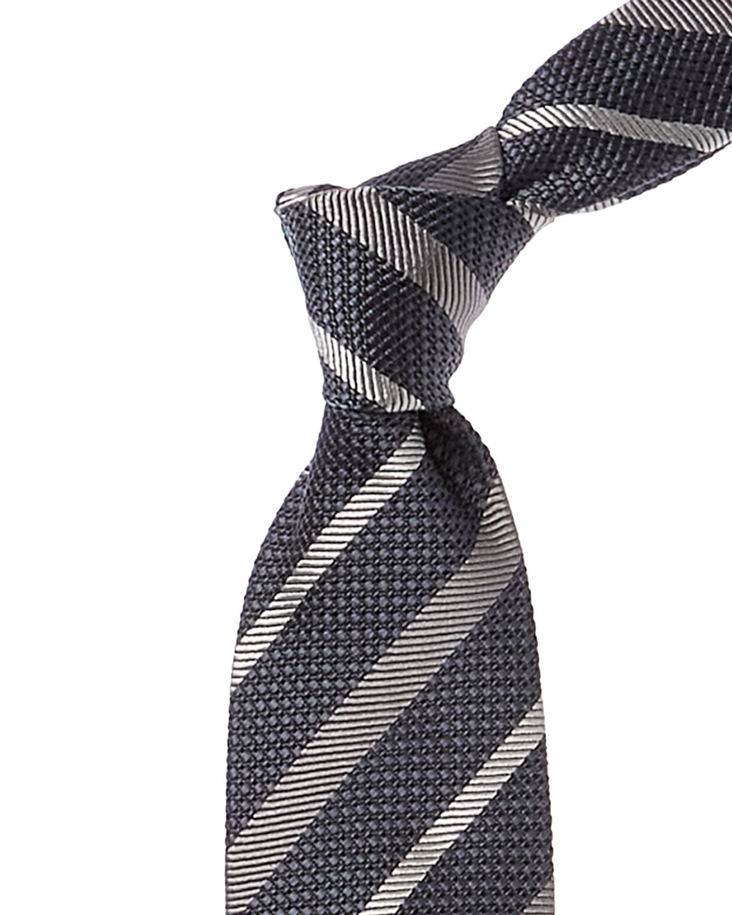 BRUNELLO CUCINELLI MEN'S 100% SILK STRIPED TIE NEW