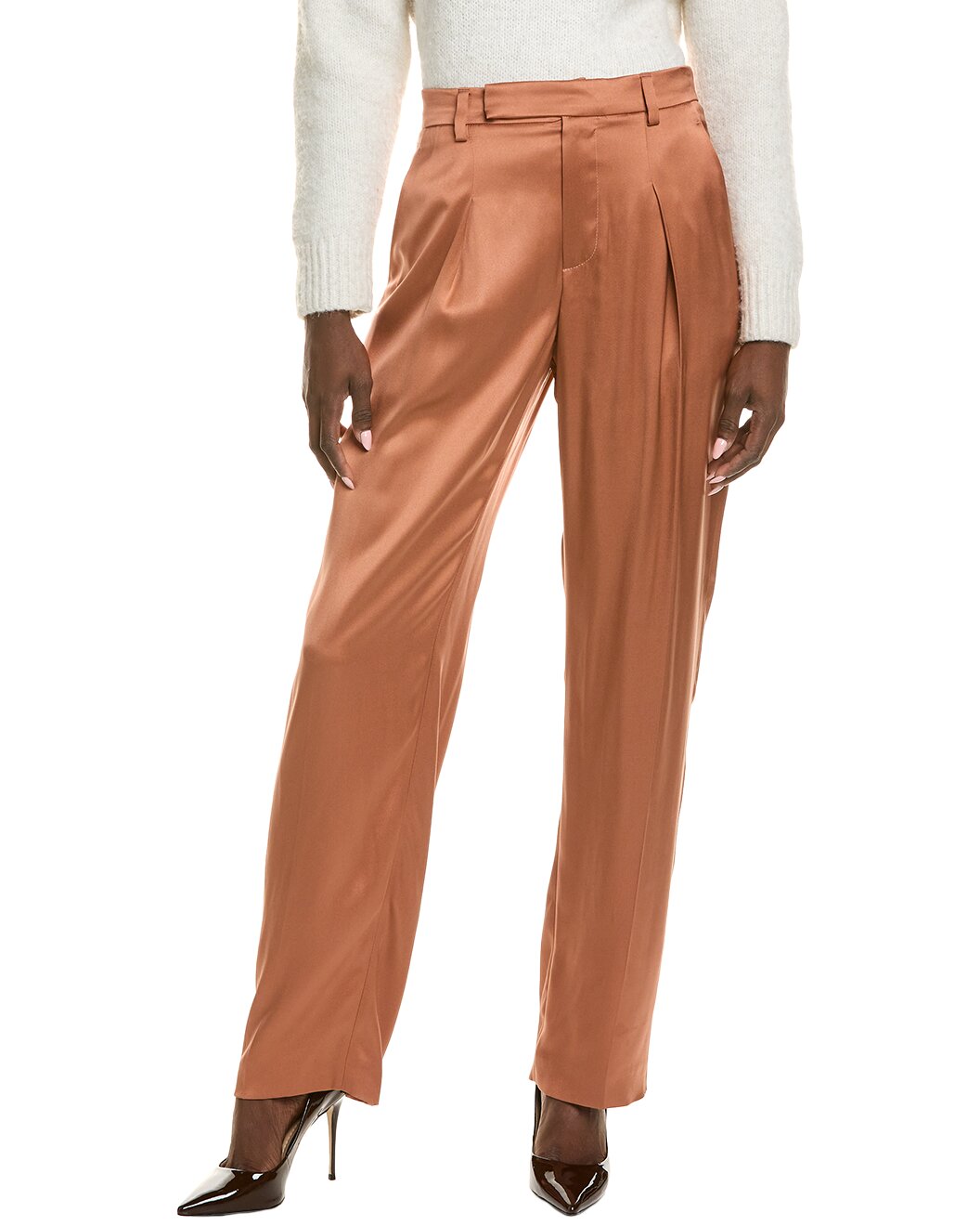 BRUNELLO CUCINELLI WOMEN'S CASUAL SILK DRES PANTS/TROUSERS