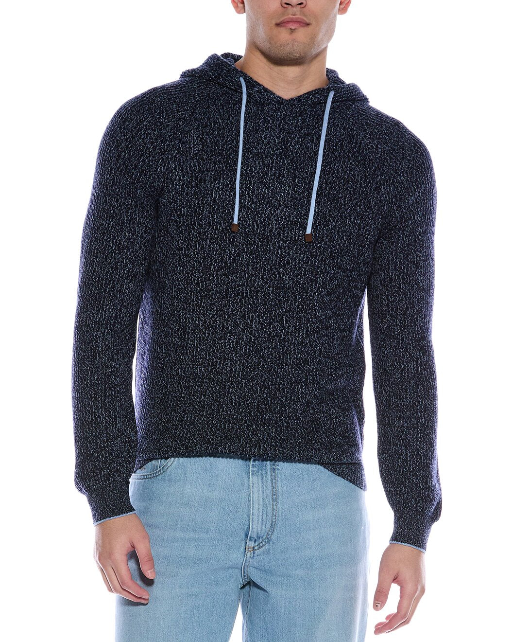BRUNELLO CUCINELLI MEN'S CASHMERE BLEND KNIT HOODIE PULLOVER/SWEATER NEW