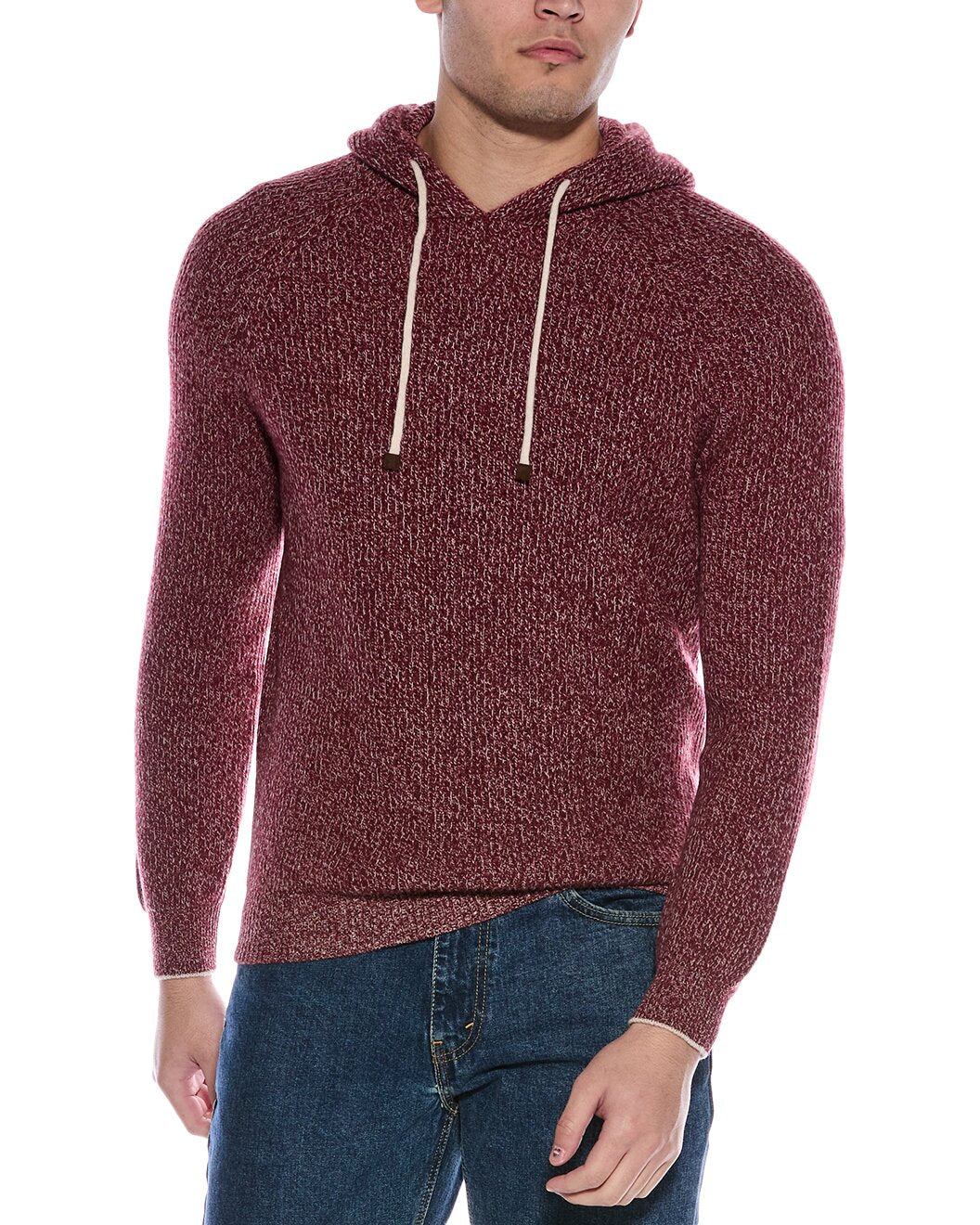 BRUNELLO CUCINELLI MEN'S CASHMERE BLEND KNIT HOODIE PULLOVER/SWEATER NEW