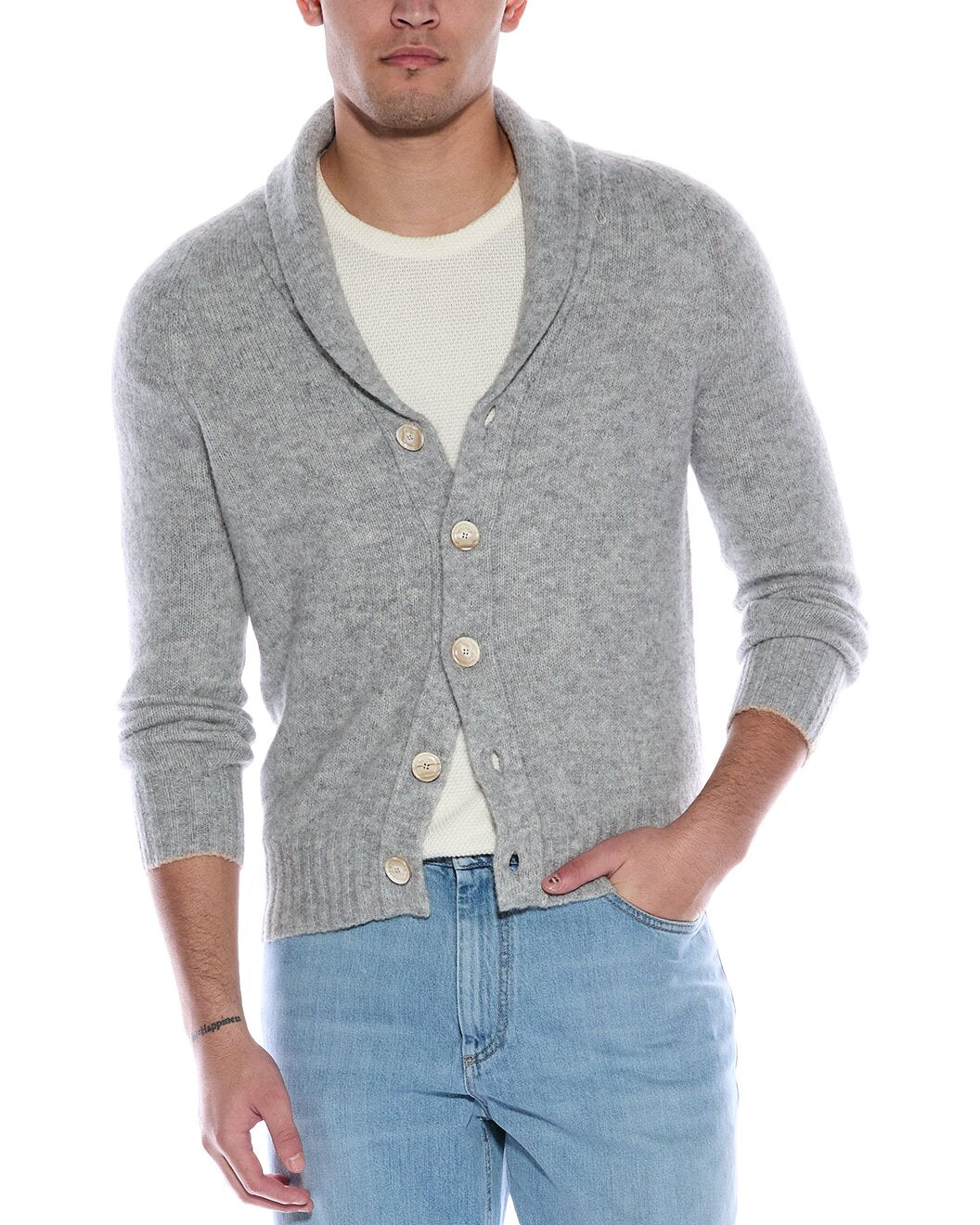 BRUNELLO CUCINELLI MEN'S ALPACA WOOL BLEND BUTTON DOWN CARDIGAN / SWEATER NEW