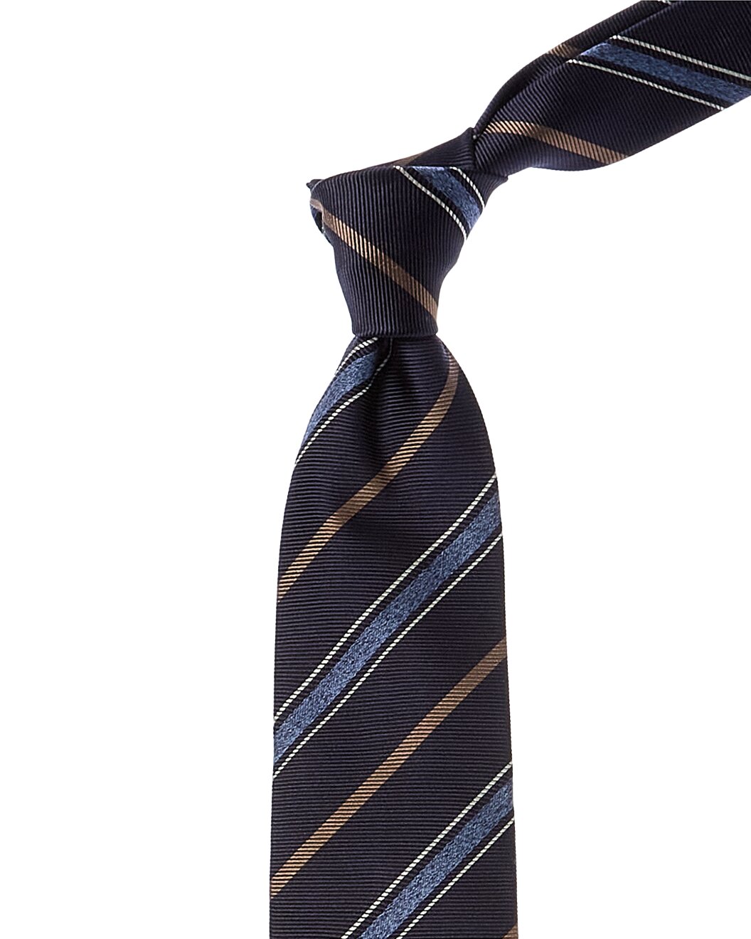BRUNELLO CUCINELLI MEN'S 100% SILK STRIPED TIE NEW