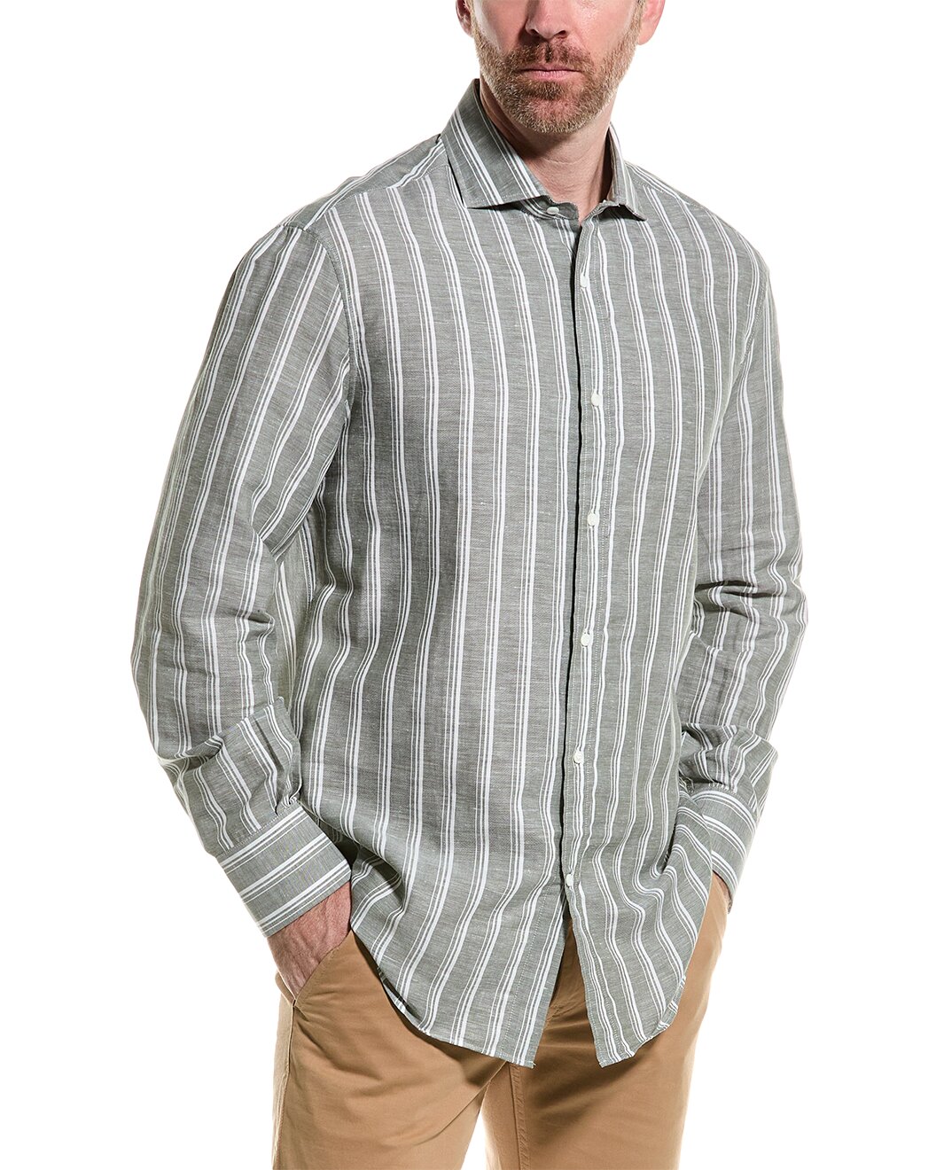 BRUNELLO CUCINELLI MEN'S SHIRT MM6160028_C304 NWT