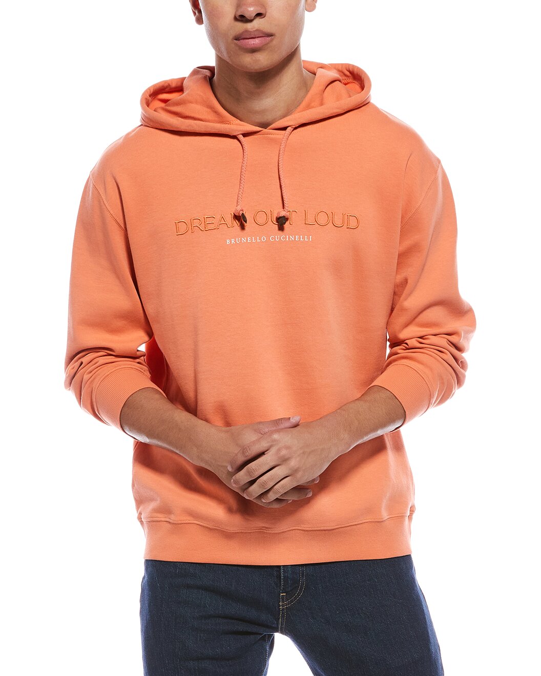 BRUNELLO CUCINELLI MEN'S ATHLETIC STYLE LOGO SWEATSHIRT/PULLOVER HOODIE NEW
