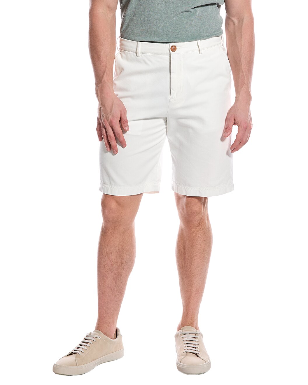 BRUNELLO CUCINELLI MEN'S SNOW COTTON SHORTS