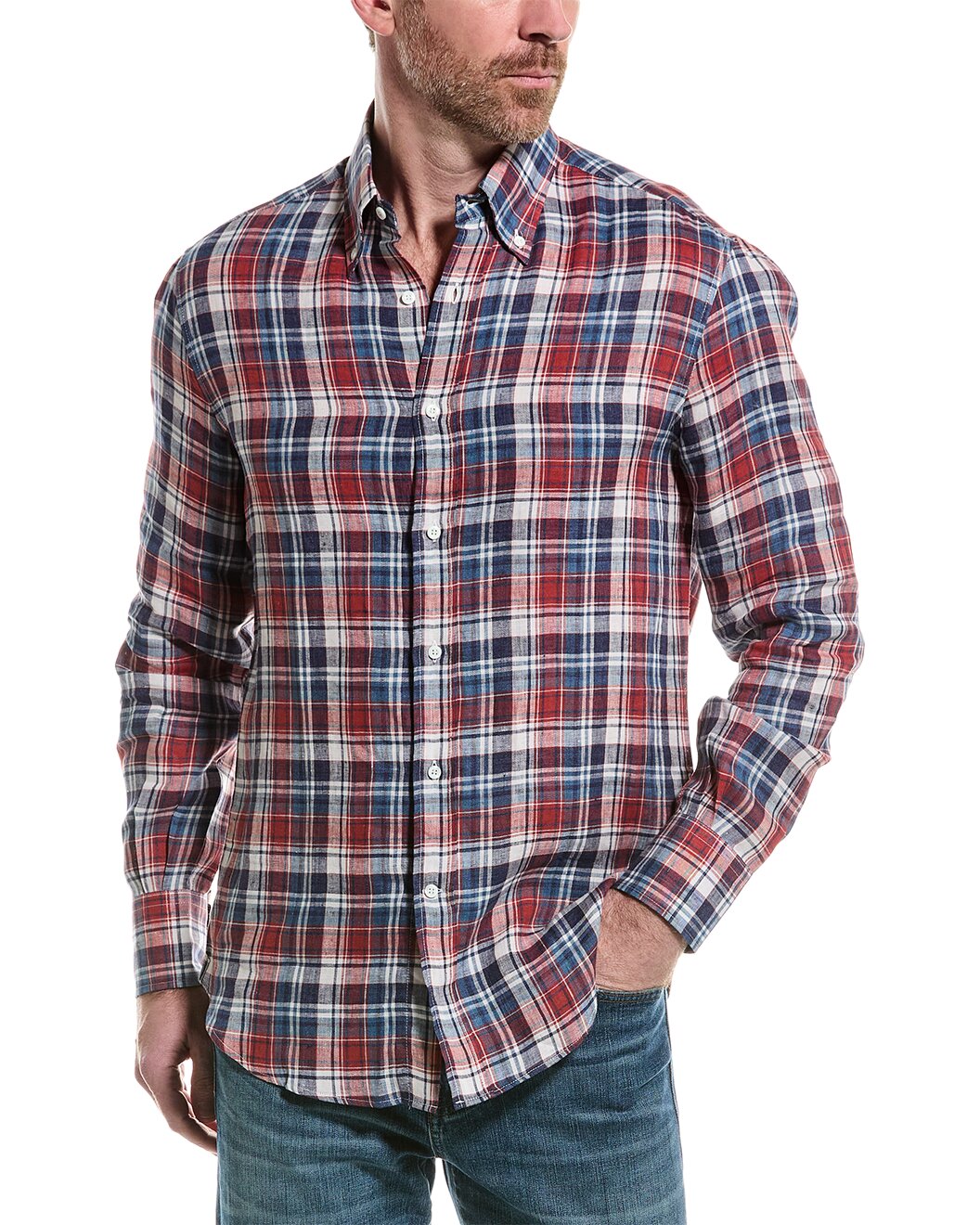 BRUNELLO CUCINELLI MEN'S SHIRT MM6120038_C410 NWT