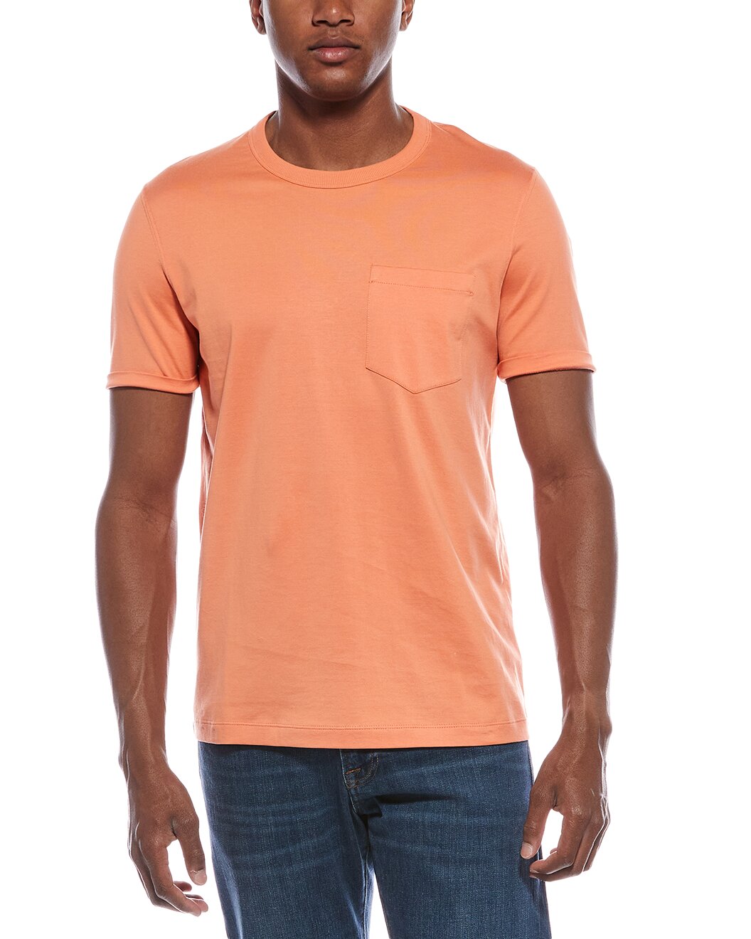 BRUNELLO CUCINELLI MEN'S 100% COTTON CREW NECK REGULAR FIT SHORT SLEEVE T-SHIRT
