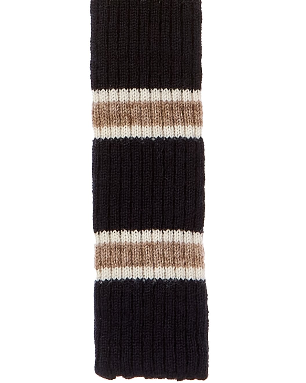 BRUNELLO CUCINELLI MEN'S TWO TONE SKINNY KNIT TIE NEW